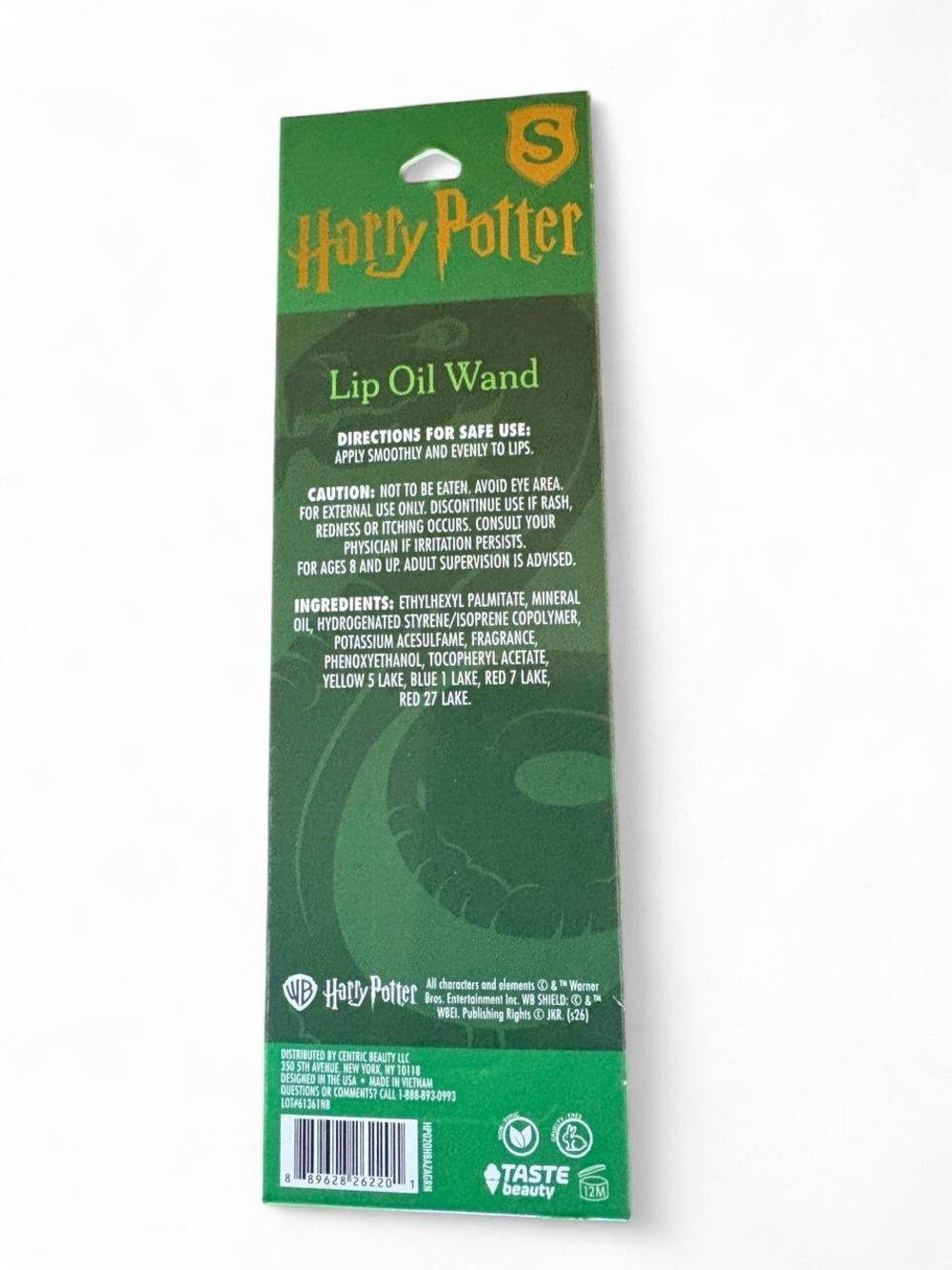 ✨ BRAND NEW Harry Potter Slytherin Lip Oil Wand - Bergamot Scented - Picture 2 of 6